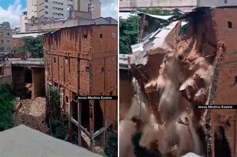 El Impresionante Colapso De Un Edificio En La Parroquia Altagracia De