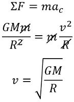 What is the formula for orbital speed? | Homework.Study.com