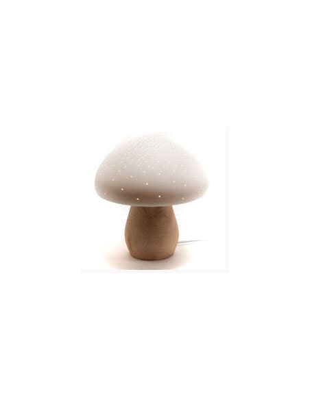 Lampe Champignon En Porcelaine Amadeus Les Petits