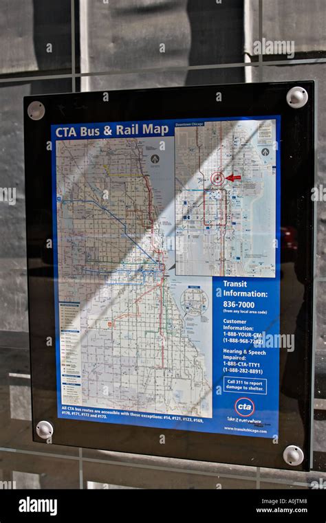 Maps Chicago Usa Bus Rail Map Cta Metra Pace Subway Map 48 Off