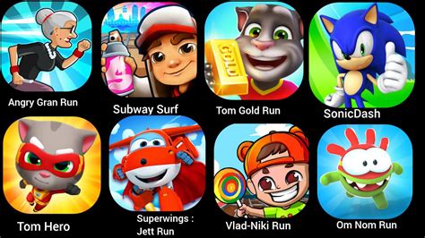 Angry Gran Run Subway Surf Tom Gold Run Sonic Dash Tom Hero Super