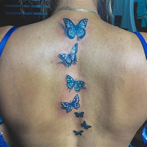 Cool Blue Butterfly Tattoo Ideas