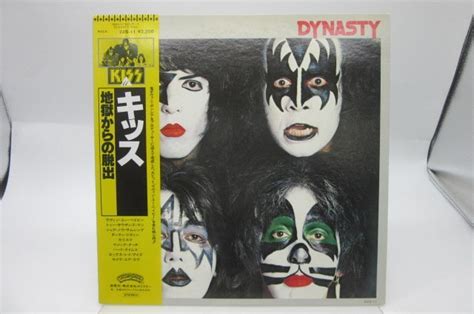 【やや傷や汚れあり】【帯付】kissキッス「dynasty地獄からの脱出」lp（12インチ）casablanca22s 11