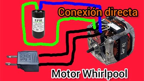 cómo conectar motor de lavadora YouTube