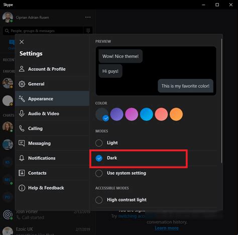 How To Enable Skype Dark Mode Smartphone PC TechOwns