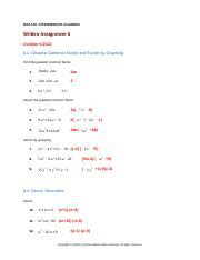 Mat Wa Docx Mat Intermediate Algebra Written Assignment