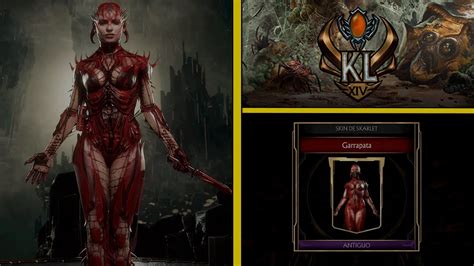 Mk11 Kombat League Skins Skarlet Garrapata Temporada Xiv Youtube