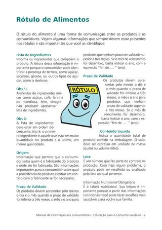 Manual Do Consumidor Rotulagem PDF