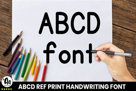 Abcd Ref Bold Font by AntarArt · Creative Fabrica | Print handwriting ...