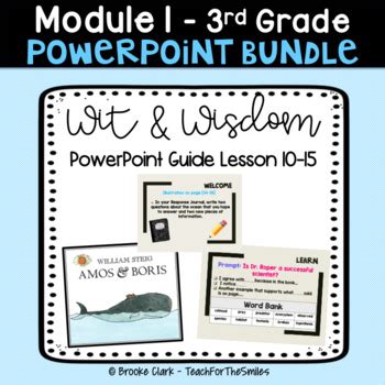 Wit And Wisdom Third Grade Module Lessons Pp Bundle Tpt