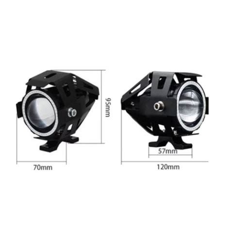 Farol De Neblina Para Moto Um Par Para Motocicleta Luz De Led