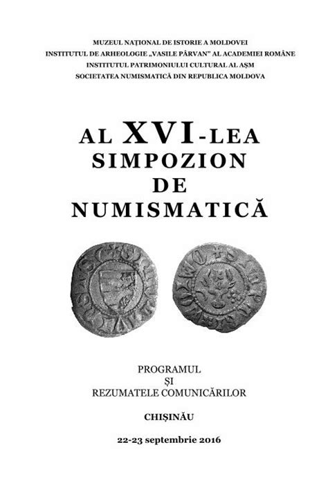 Pdf Al Xvi Lea Simpozion De Numismatic Muzeul Na Ional De Istorie