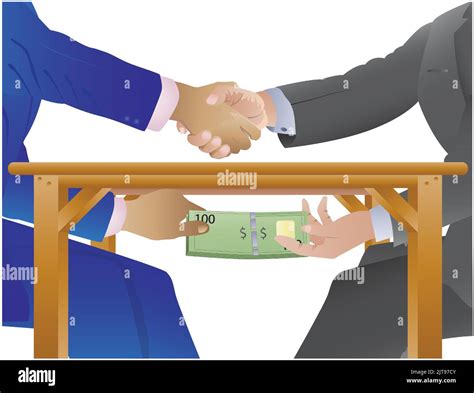 Vector Illustration Of Corruption And Bribery Stock Vector Image Art