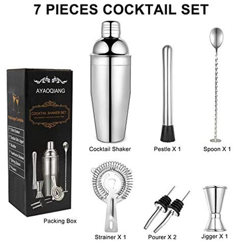 Ayaoqiang Cocktail Bar Set Pi Ces Ml Inox