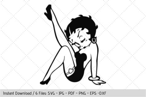 Dxf Silhouette Betty Boop Svg Png Quotes Clipart The Tv Show Svg For