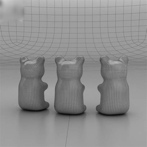 Мармеладный медведь 3D Модель $49 - .max .obj .ma .lwo .fbx .c4d .3ds ...