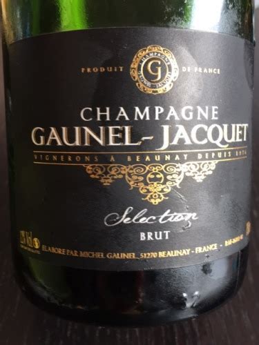 Champagne Gaunel Jacquet Champagne Selection Brut Vivino Us