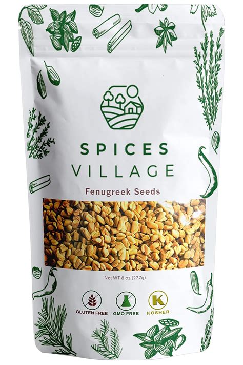 Amazon SPICES VILLAGE Fenugreek Seeds 8 Oz Fenugreek Seeds