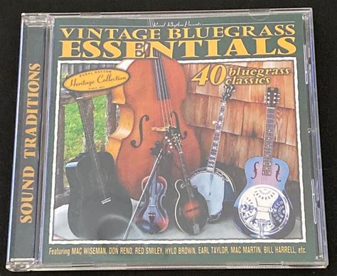 Vintage Bluegrass Essentials 40 Bluegrass Classics By Various Artists