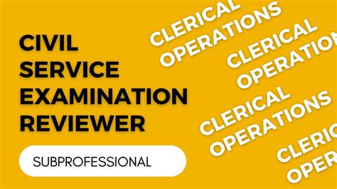 CLERICAL OPERATIONS PART 1 CIVIL SERVICE EXAM REVIEWER 2023