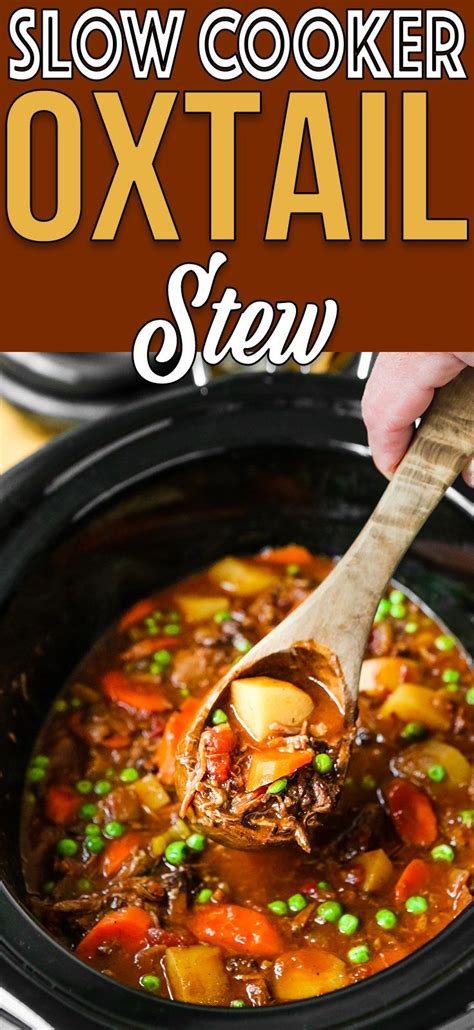 This Slow Cooker Oxtail Stew is hearty, mouthwatering and incredibly tender! Yes, Oxtail!! Are y ...