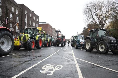 Major Traffic Disruptions As Hundreds Of Farmers On Tractors Travel To