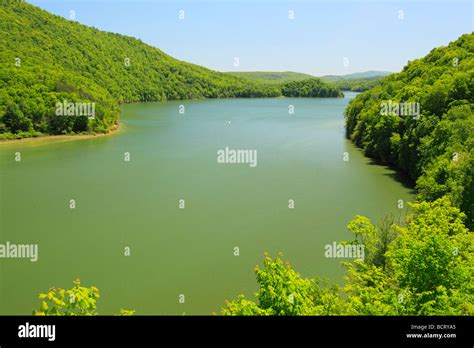 Boat On Lake Moomaw Covington Virginia Stock Photo Alamy