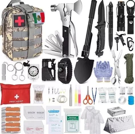 Pzs Kit De Supervivencia Emergencia Port Til Para Camping Env O Gratis