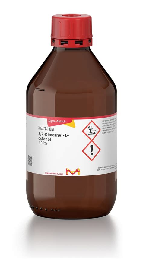 3 7 Dimethyl 1 Octanol 98 305774 100ML SIGMA ALDRICH SLS Ireland