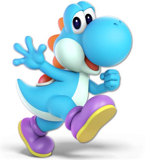 File Light Blue Yoshi Ssbu Png Super Mario Wiki The Mario Encyclopedia