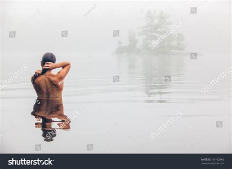Nude Middle Aged Caucasian Woman Bathing Stock Photo Shutterstock