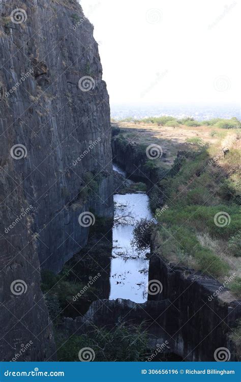 Daulatabad Fort Near Aurangabad Maharashtra India Stock Photo