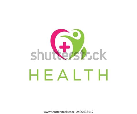 Love Health Care Logo Designs Simple Stock Vector Royalty Free