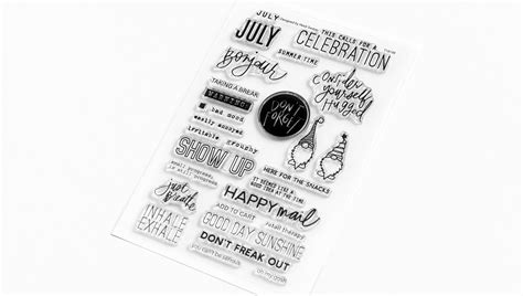 Stamp Set 46 July Captions Heidi Swapp Shop