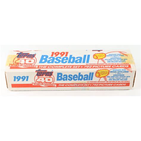 1991 Topps 40 Years Of Baseball Complete Set Of 792 Baseball Cards