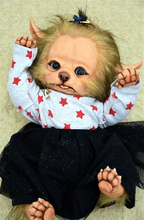 Girl Werewolf Etsy Werewolf Baby Halloween Creepy Dolls