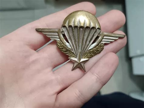 Ancienne Insigne Militaire Brevet Parachutiste Drago Romainville Eur