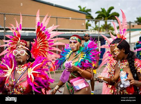 Grand Kadooment 2022 Being Held In Barbados On The Abc Highway Stock