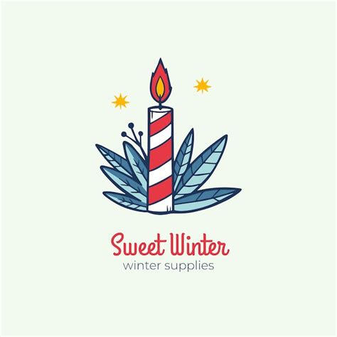 Premium Vector Hand Drawn Winter Logo Template