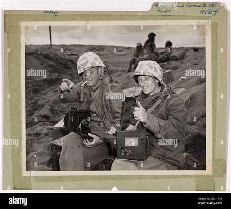 Coast Guard Combat Photogs On Iwo Jima Beach Coast Guard Combat