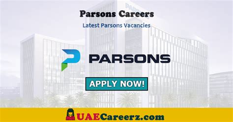 Parsons Careers Latest Vacancies Across Uae