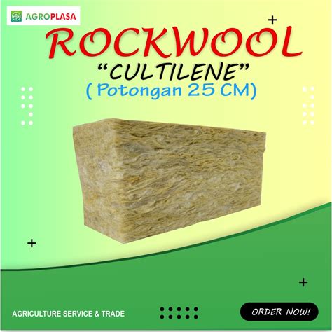 Jual Media Tanam Rockwool Hidroponik Ukuran Cm Cultilene Shopee