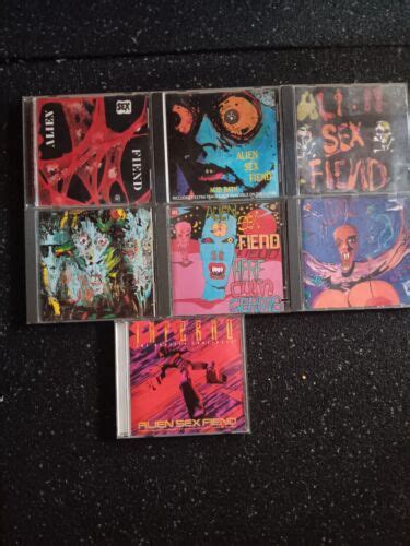 Alien Sex Fiend 7 Cd Lot Brain Acid Bath It Germs Curse Inferno