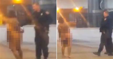 Bizarre Footage Shows Cops Tackling NAKED Kung Fu Fighting Woman Outside New York S Central
