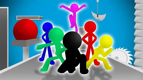 Stickman Obstacle Course 2d Animation Youtube