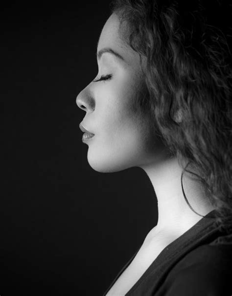 Free Images Light Black And White Girl Woman Profile Singer