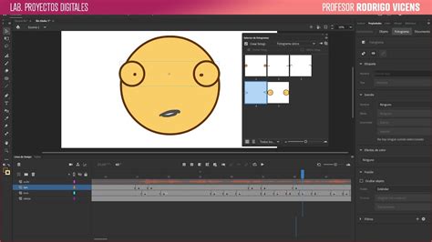 Selector De Fotogramas Clave En Animate Cc Youtube