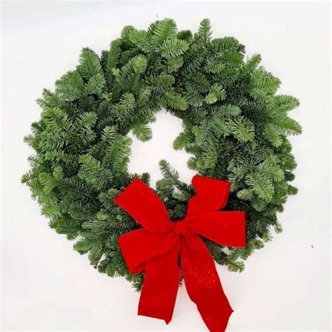 Wreath With Red Bow