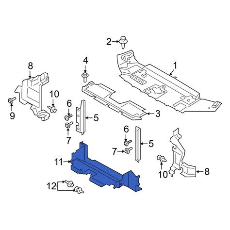 Ford OE KB3Z8327D Front Lower Radiator Support Air Deflector