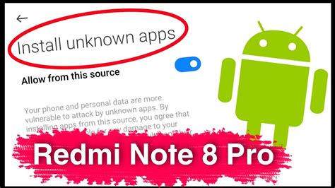 How To Enable Unknown Sources In Redmi Note 8 Pro Redmi Note 8 Pro